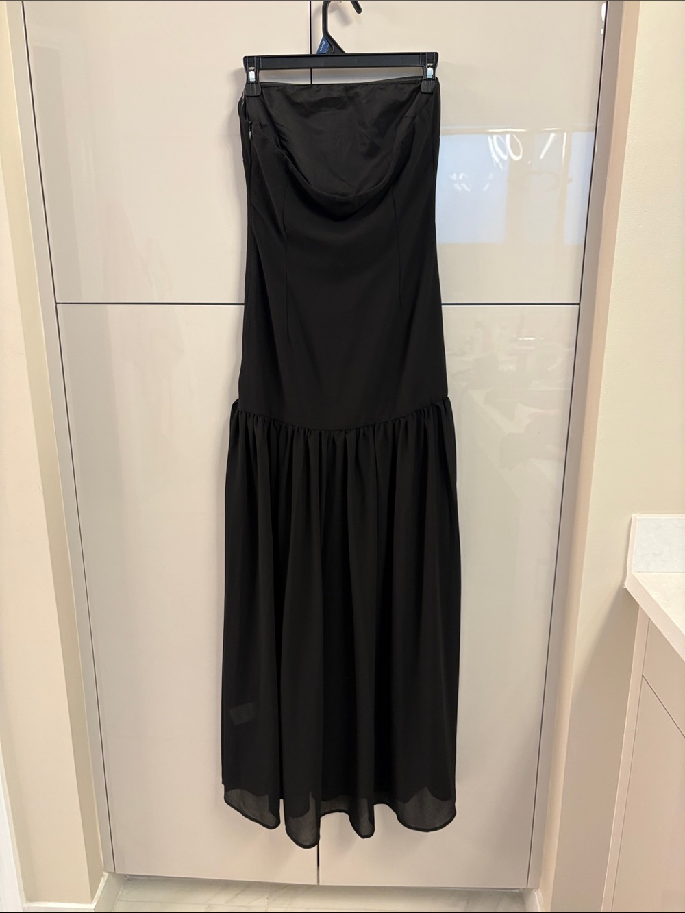 Peppermayo Black Strapless Maxi Dress size 4 - Picture 3 of 4